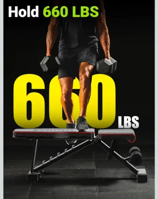 Banco de pesas Yoleo ajustable