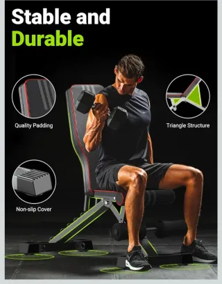 Banco de pesas Yoleo ajustable