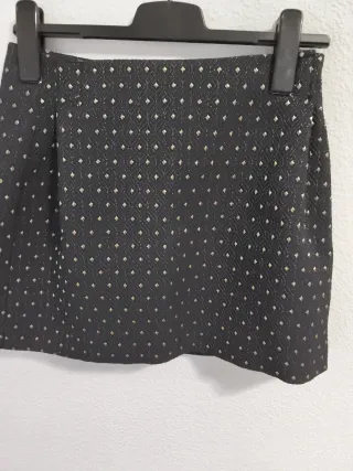 Falda fiesta negra y dorada Green Coast