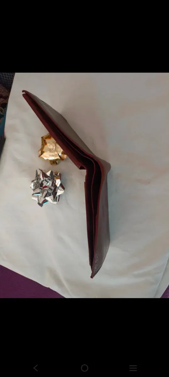 Portafoglio uomo pelle bordeaux/ marrone