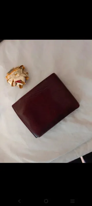 Portafoglio uomo pelle bordeaux/ marrone