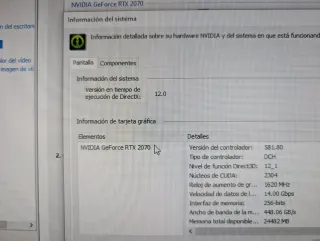 Tarjeta Gráfica Gigabyte RTX 2070 Windforce