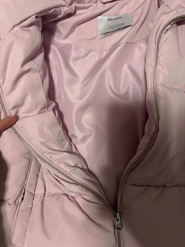 Cappotto rosa Bershka imbottito
