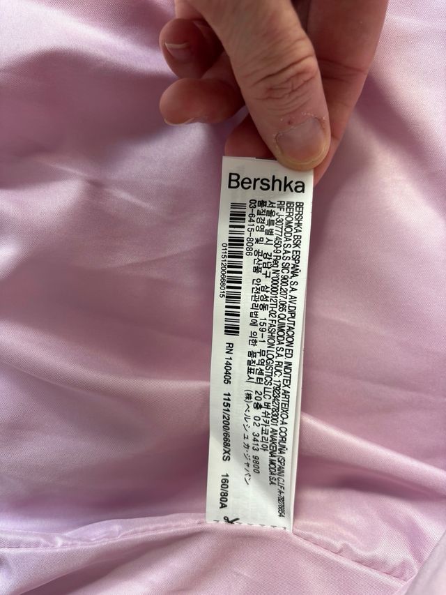 Cappotto rosa Bershka imbottito