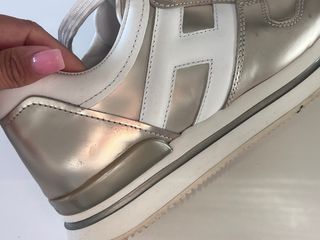 Zapatillas Hogan Plata y Blanco