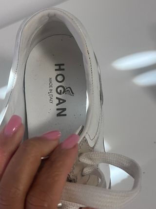 Zapatillas Hogan Plata y Blanco