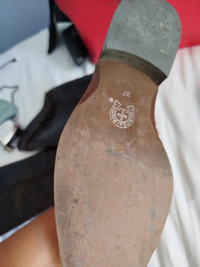 Botas de piel estilo hípico