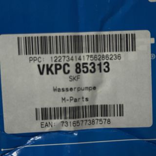 Bomba de agua SKF Opel zafira, corsa,astra, 1.6