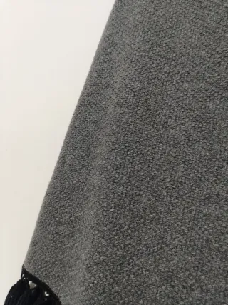 Gonna lunga con frange taglia L con lana e nylon