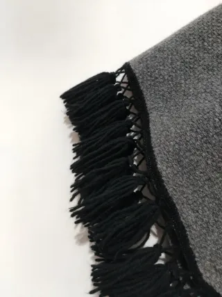 Gonna lunga con frange taglia L con lana e nylon