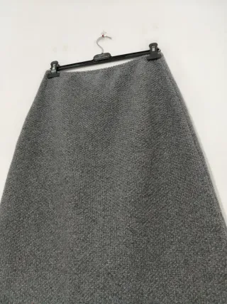 Gonna lunga con frange taglia L con lana e nylon