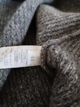 Gonna lunga con frange taglia L con lana e nylon