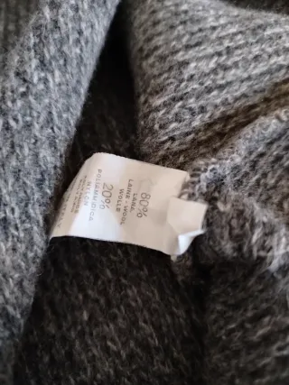 Gonna lunga con frange taglia L con lana e nylon