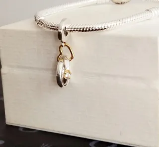 Charm Colgante Anillos de Boda