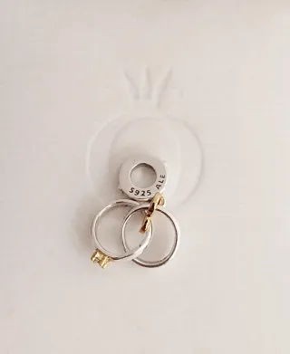 Charm Colgante Anillos de Boda