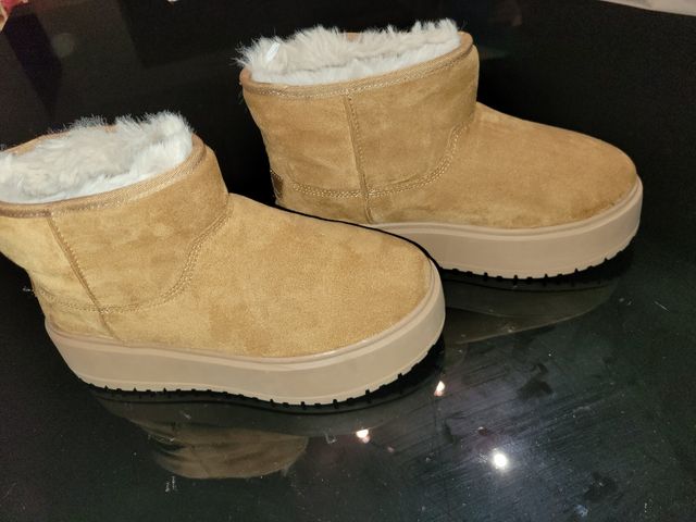 Botines Bershka Beige Talla 38