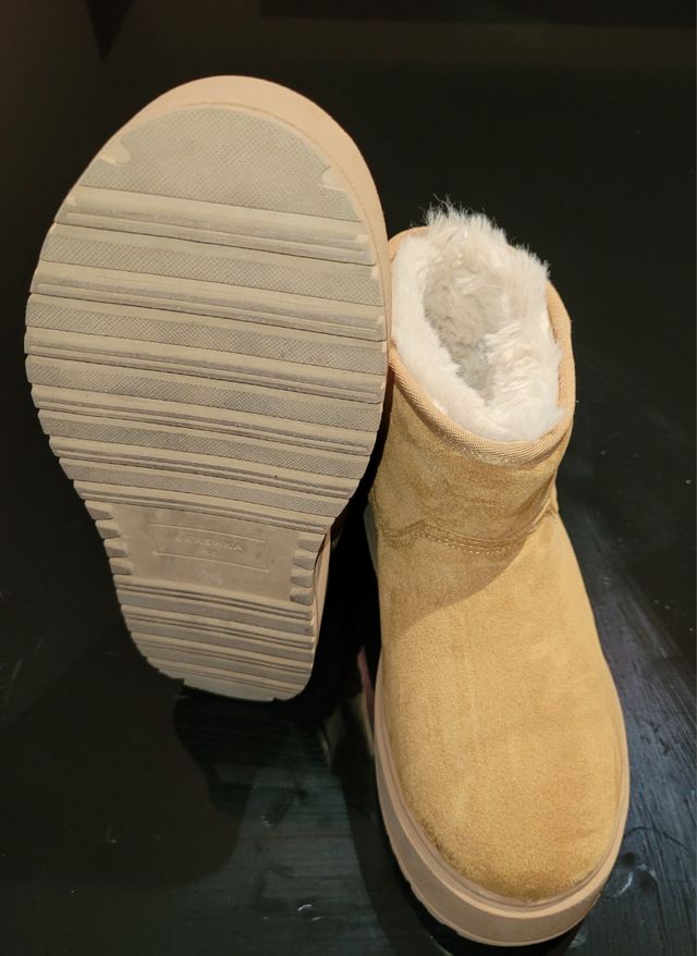 Botines Bershka Beige Talla 38