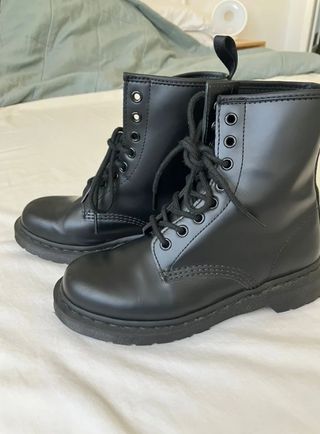 Botas 1460 Mono de piel - Dr. Martens Negras