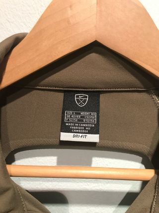 Camisa Polo Nike Dry Fit Licra Marrón