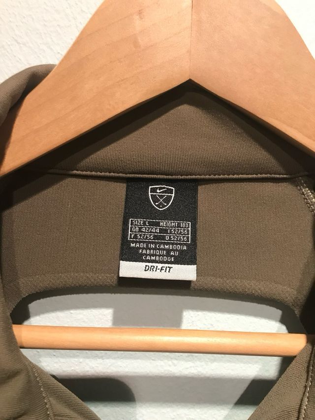 Camisa Polo Nike Dry Fit Licra Marrón