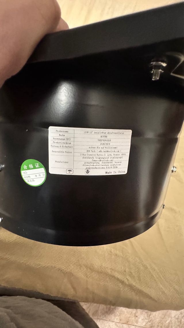 Extractor de aire industrial 300mm