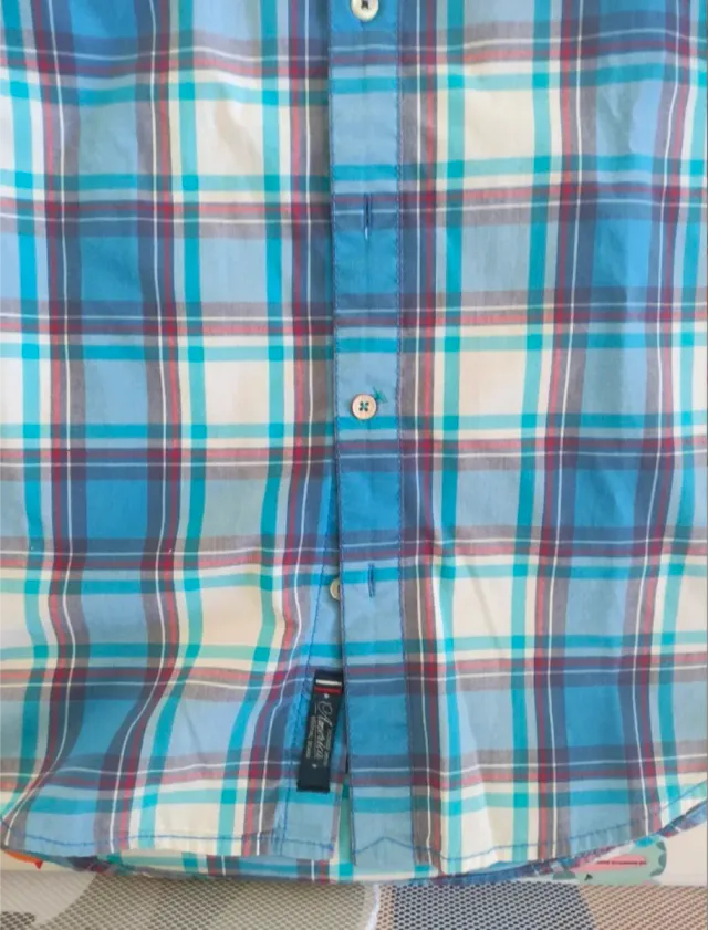 Camisa Tommy Hilfiger cuadros azul