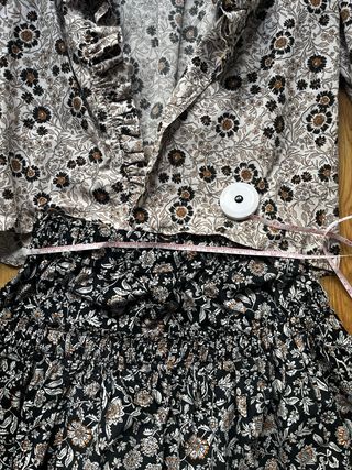 Conjunto Zara falda y camisa flores