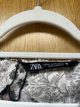 Conjunto Zara falda y camisa flores