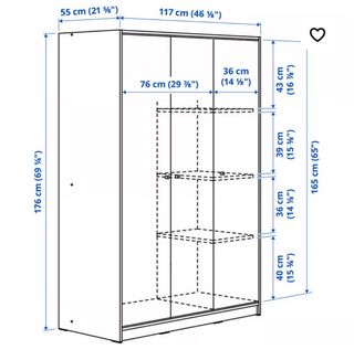 Armadio a 3 ante KLEPPSTAD di Ikea