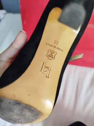 Zapatos de ante negro Latouche