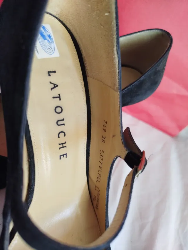 Zapatos de ante negro Latouche