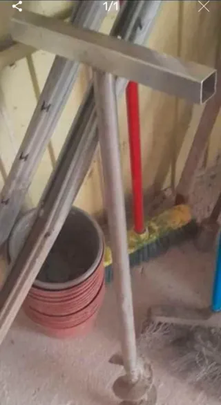 Barrena sin fin de acero inoxidable en buen estado