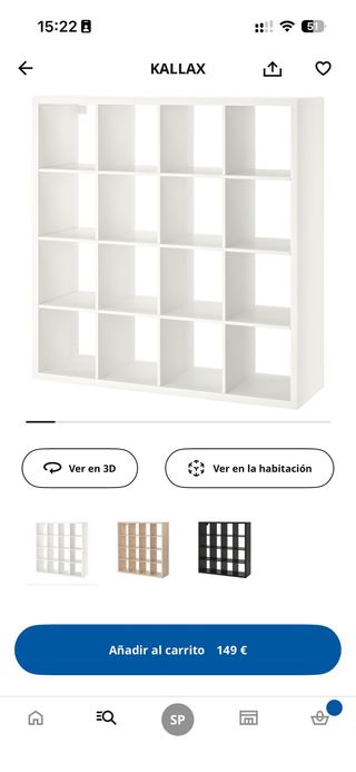 Mobile Kallax 16 scomparti Ikea