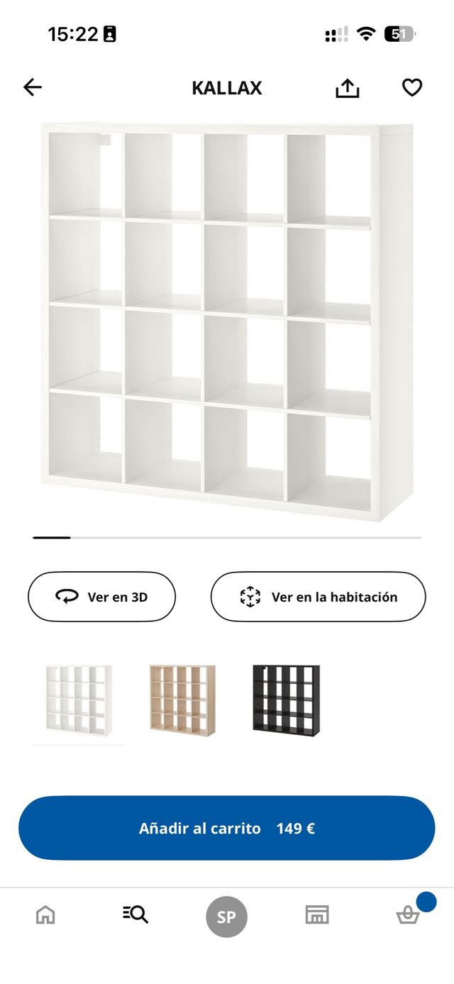 Mueble Kallax 16 huecos Ikea