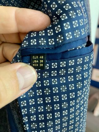 Blazer Massimo Dutti Azul/Gris