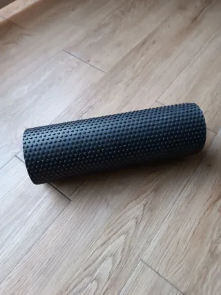 Rodillo Pilates Negro Texturizado