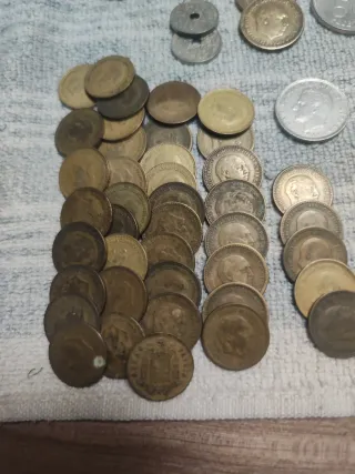 Lote de monedas antiguas