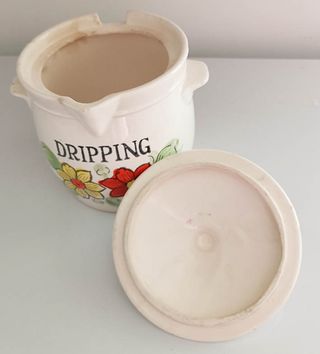 Barattolo strutto vintage anni '50