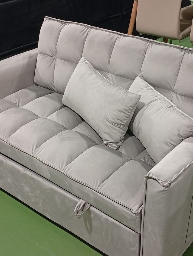 Sofá Cama Gris Nuevo