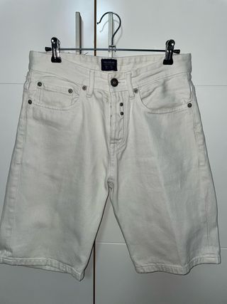 Pantalón vaquero blanco Pull&Bear Talla 38