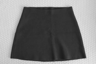 Falda Zara gris de lana