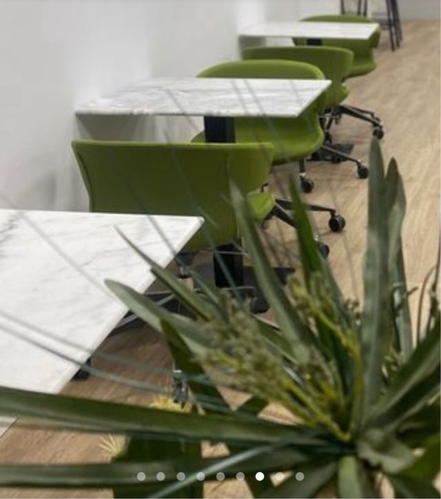 3 Tavoli da Pranzo/Bar in Marmo e Metallo