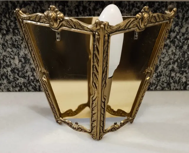 Aplique de pared dorado estilo clásico