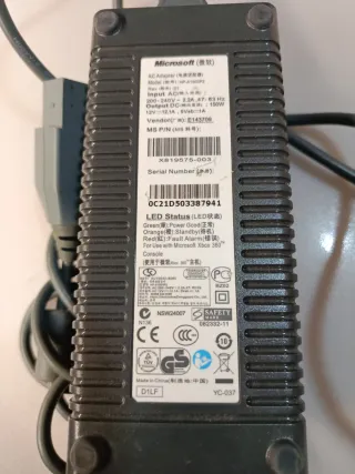 Cargador Microsoft Xbox 360 HP-A1503P
