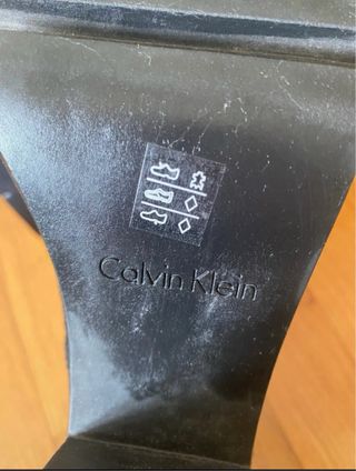 Botines Calvin Klein Piel Negra
