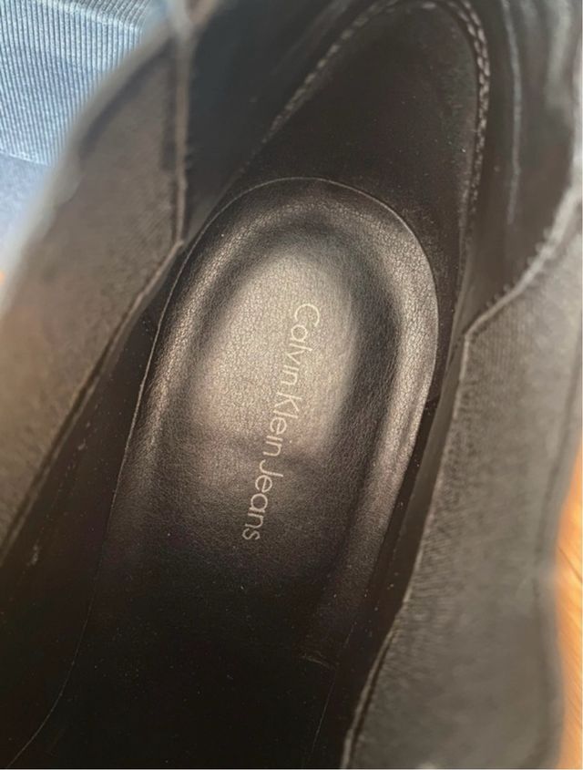 Botines Calvin Klein Piel Negra