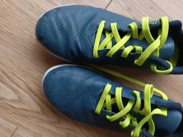 Zapatillas fútbol sala niño azul/verde