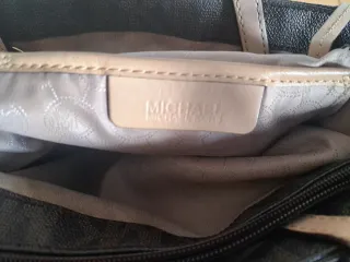 Bolso de Hombro Michael Kors Marrón/crema