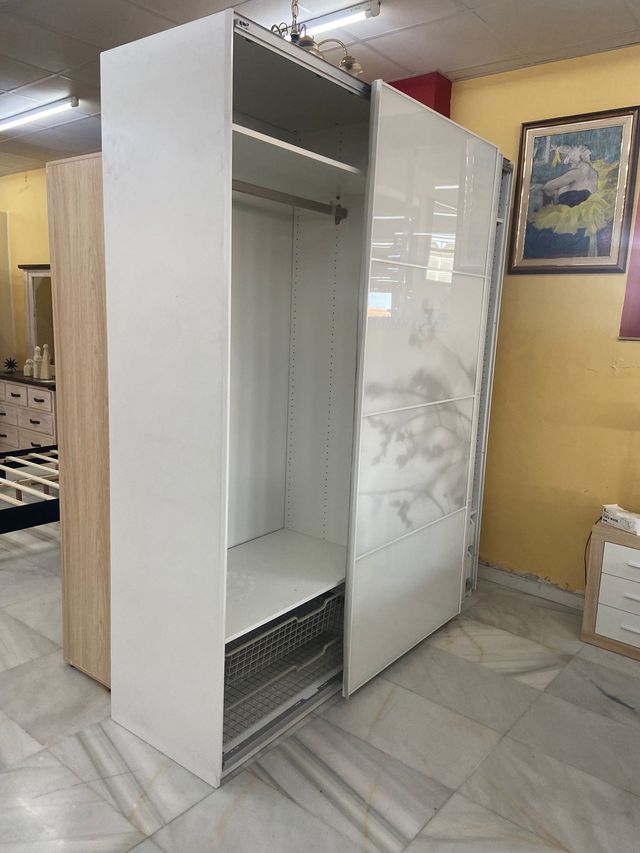 ARMARIO 2 PUERTAS CORREDERAS BLANCO