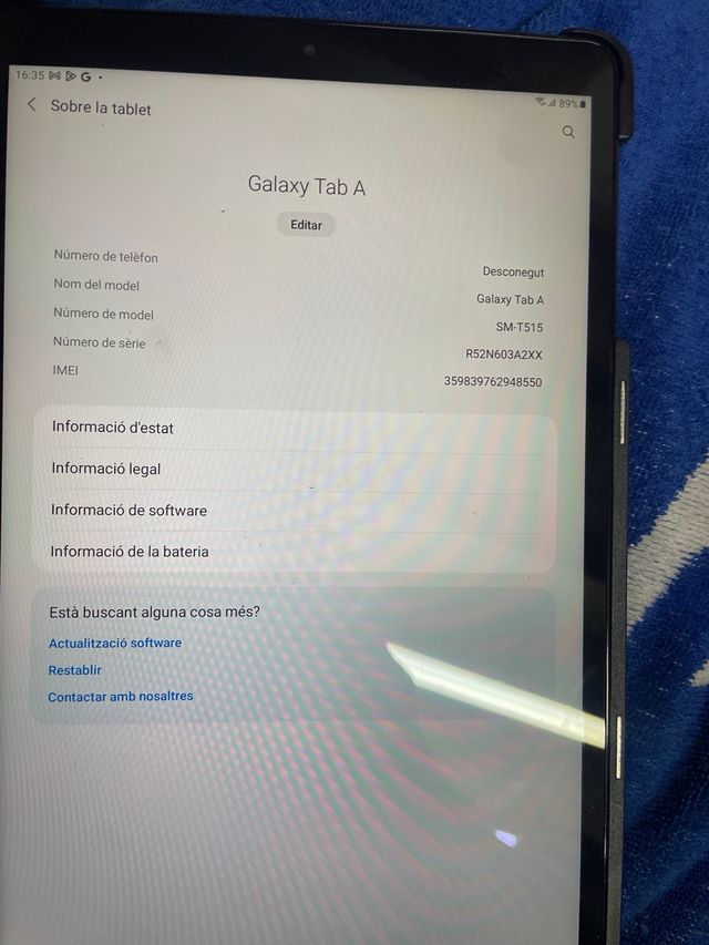 Samsung Galaxy TAB A10 Multicolor con SIM